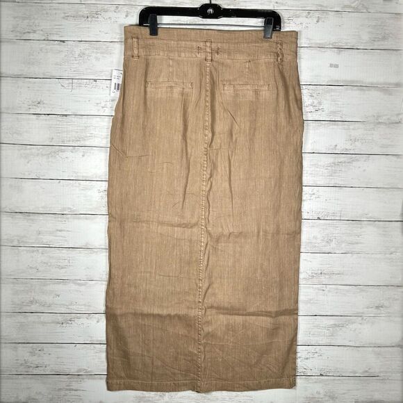 Kut From Cloth Freida Front Split Linen Blend Skirt 12 NWT $99 - Picture 5 of 11